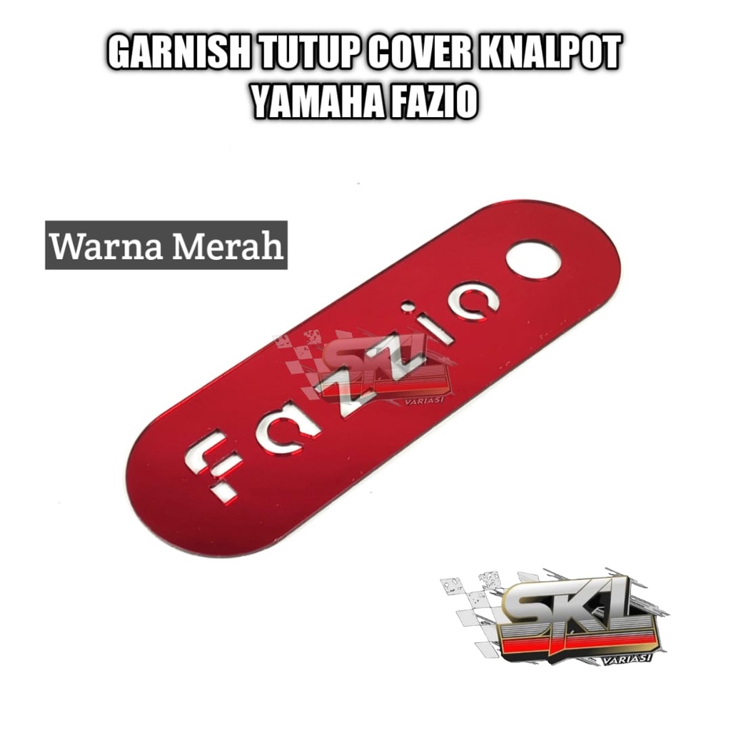 Garnis Tutup Knalpot Fazio Yamaha Fazzio 125 Muffler Cover Garnish