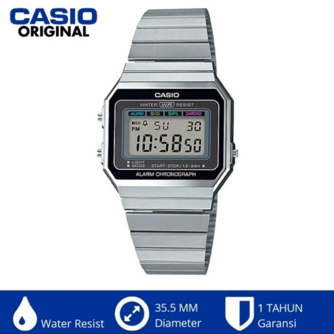 Jam Tangan Casio Vintage A700W-1A Casio A700W Original Garansi Resmi