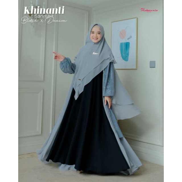 GAMIS kHINANTI SET OUTER  &amp; KHIMAR  By Zabannia