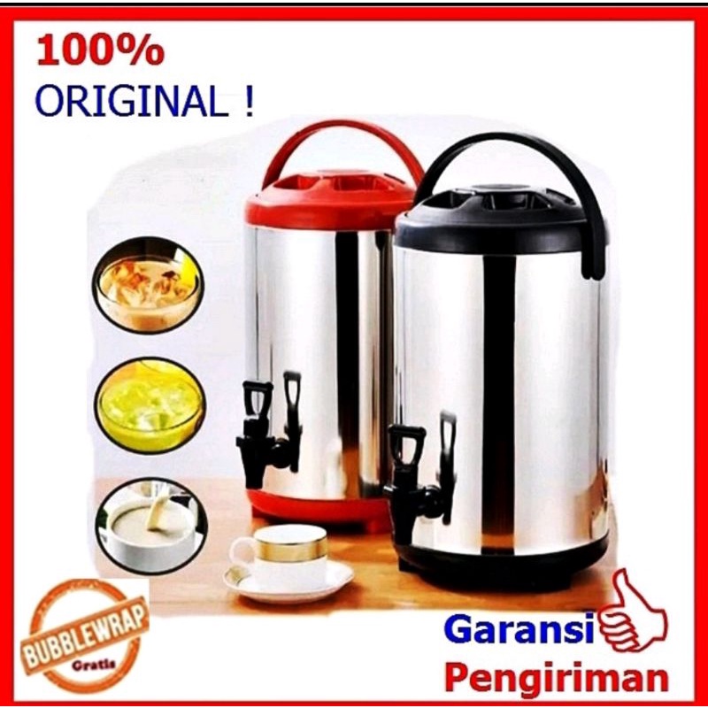 termos dispenser air panas dingin original NAGAKO 12 liter / water jug stainless milk tea bucket / DRINK JAR NAGAKO 8 liter 10 liter 12liter