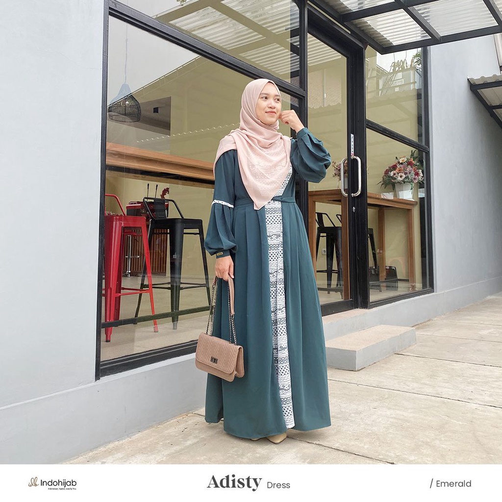Gamis Adisty Dress Original By Indohijab Branded