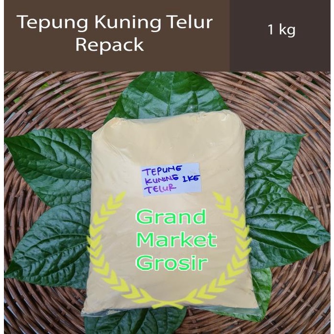 

tepung kuning telur Kiloan Impor Egg Yolk powder 1 kg Imported hen