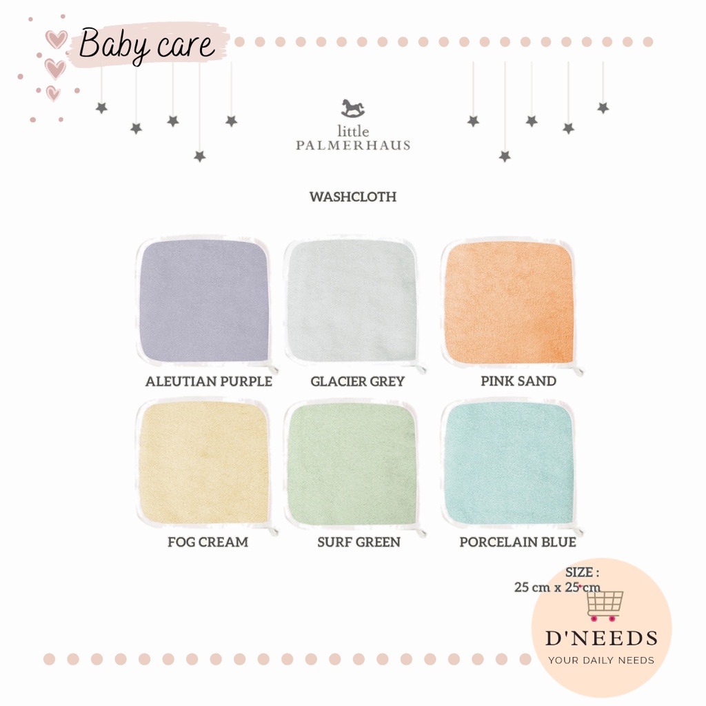 Little Palmerhaus Bam &amp; Boo Washcloth isi 4 pcs