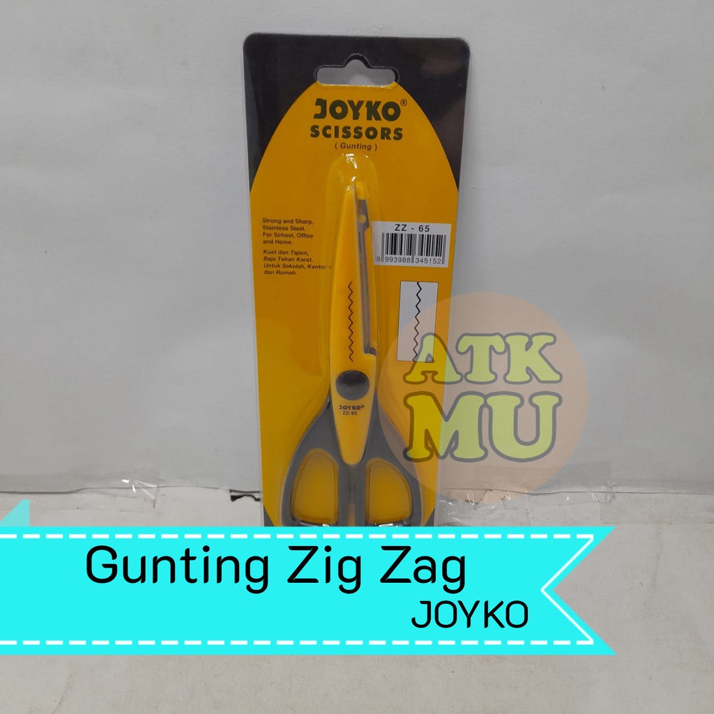 

Gunting Gerigi Gunting Zig Zag Joyko Scissors Kain ZZ-65