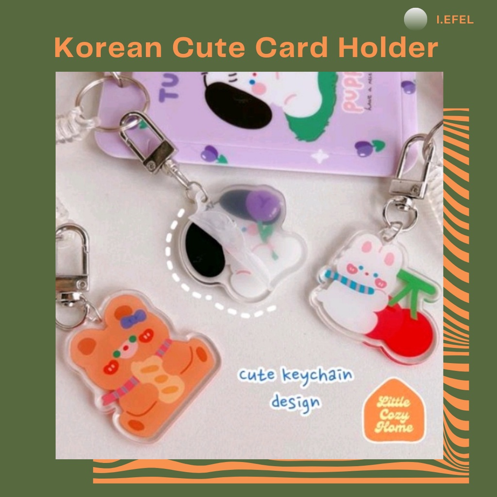 CARD HOLDER ID CARD KEY CHAIN KPOP KOREAN CUTIE -I.EFEL_