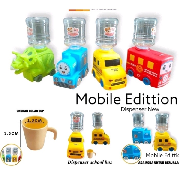 New Dispenser Galon Mini Anak Karakter Mainan Motif Lucu Dan Unik