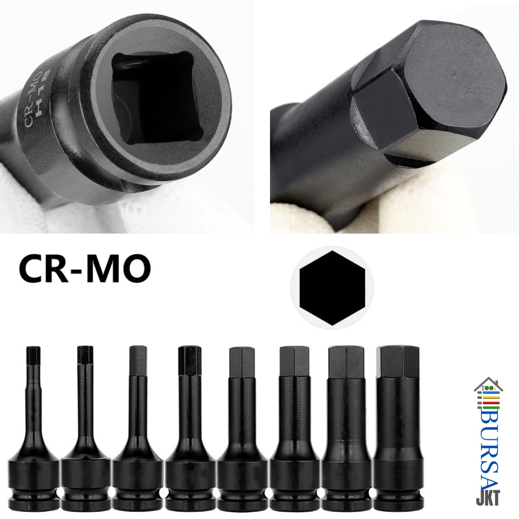 IMPACT HEX SOCKET 1/2 INCH CR-MO H5