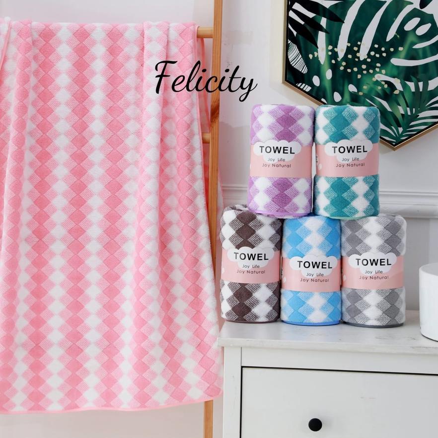 ♛ JH Handuk Microfiber uk  Motif Felicity Termurah ☼