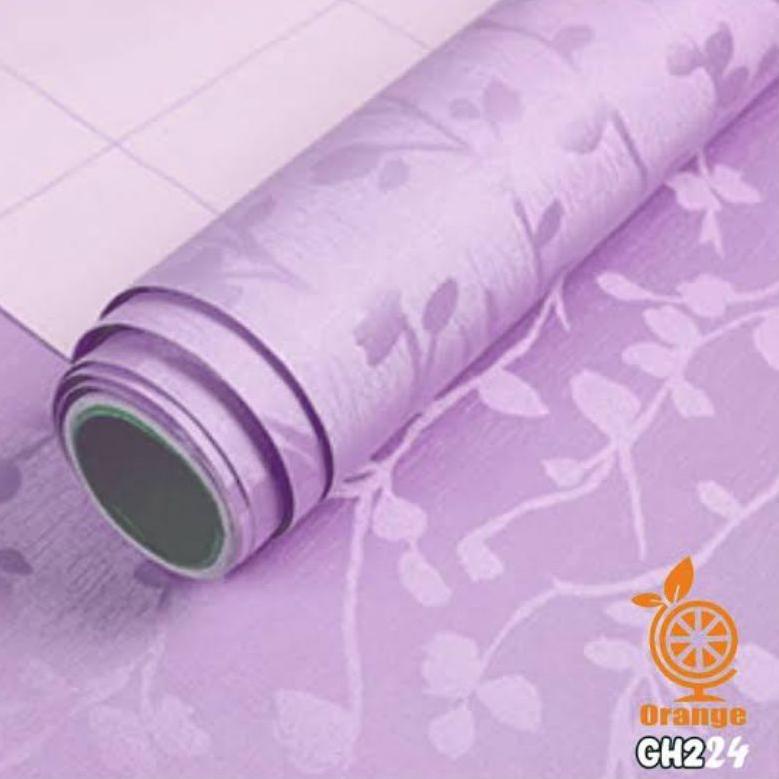 "GYM.8Fe23ᴬ" POLOS UNGU RANTING WALLPAPER dinding sticker ranting ukuran 45 cm x 9 m GH224