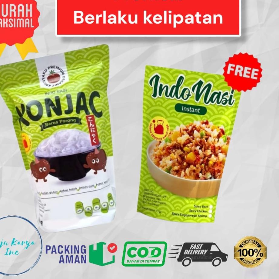 

Semuanya baruB6n1M Konjac Rice Shirataki Rice Beras Porang 1 kg