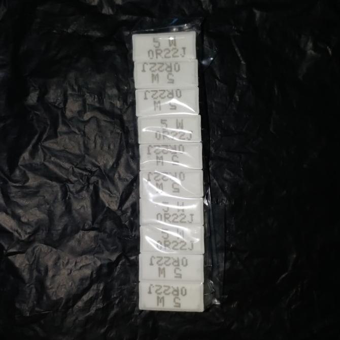 resistor kapur 0.22ohm 5watt / 0.22 ohm 5 watt / 0R22 5watt muri33l Juara