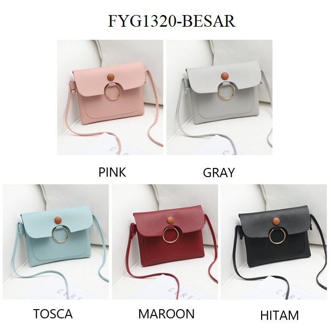 FYGALERY FYG1320 Tas Selempang Mini Wanita Sling Bag Perempuan Polos Murah