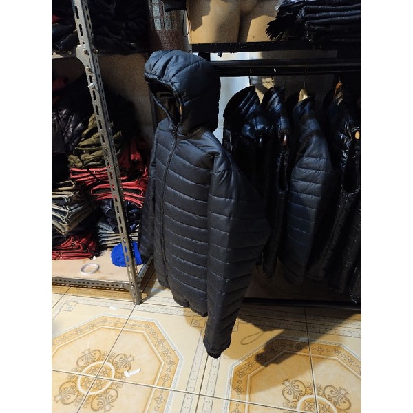Jaket Puper Hitam kupluk