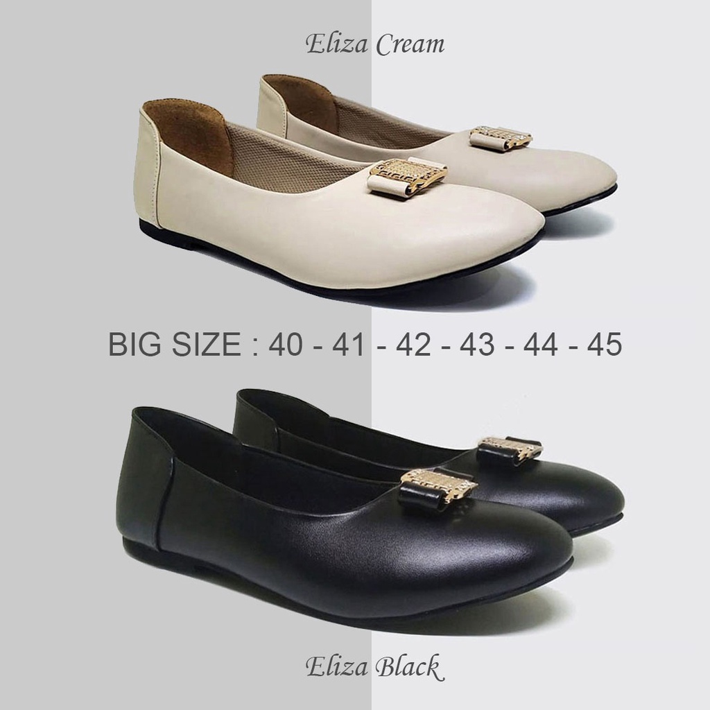 ELIZA X ZAGIB | Sepatu Wanita Formal Oxford Big Size Flat Shoes Ukuran Jumbo 40-45