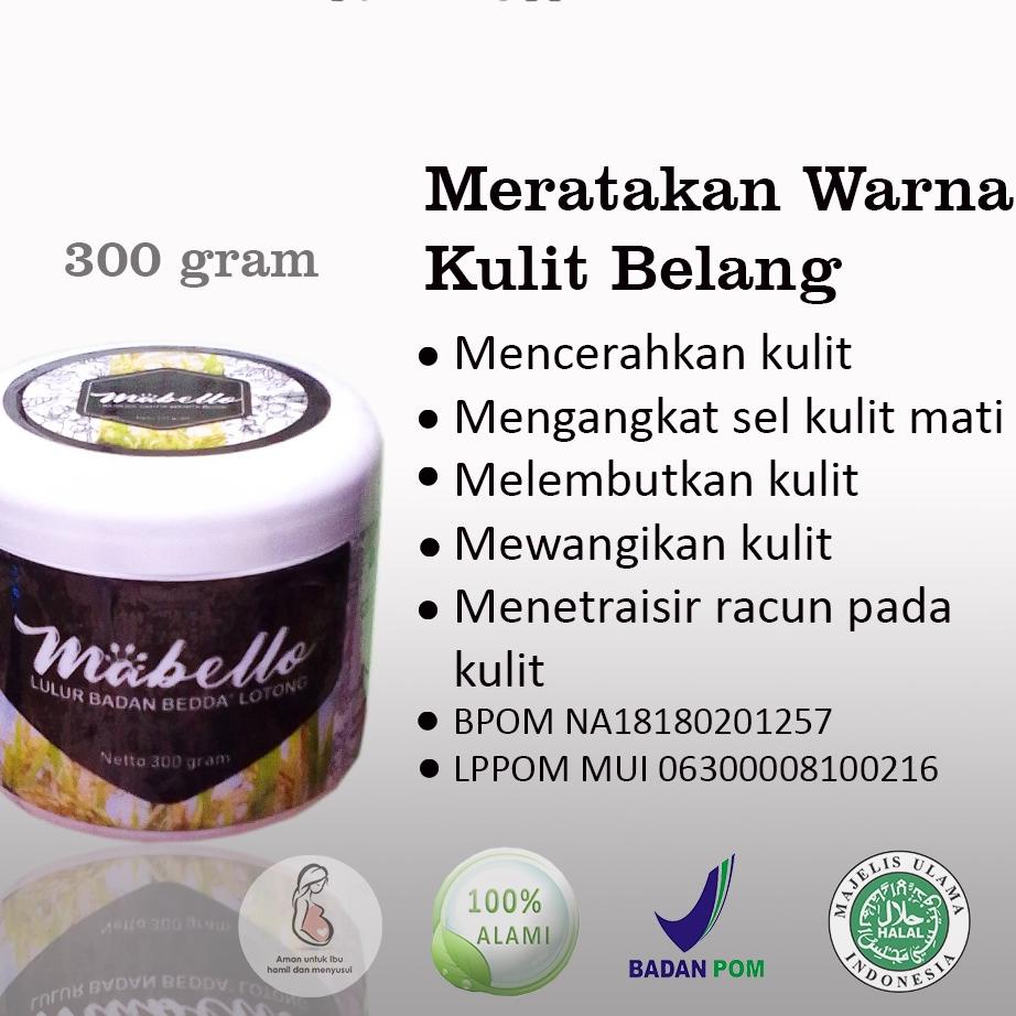Super Untung MABELLO lulur pemutih badan lulur hitam untuk badan lulur beda lotong lulur bedda lonto