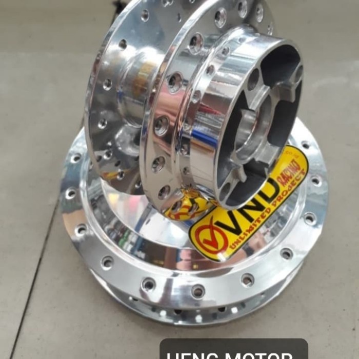 Tromol Set Depan - belakang VND vario 125 - 150 Crome Polish