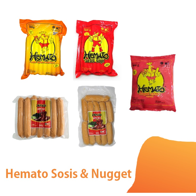 

Hemato Nugget / Sosis Sapi Ayam / Sosis Bakar Sapi Jumbo Mini Sosbak