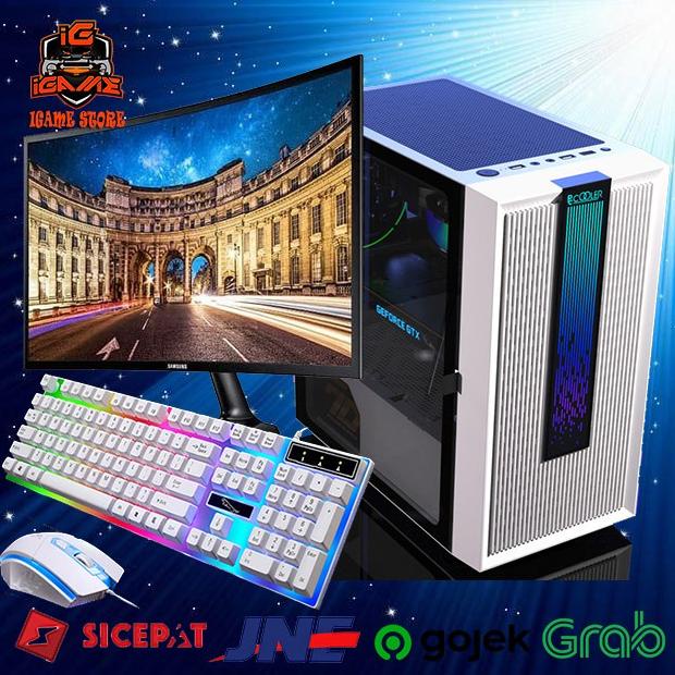 Paket Lengkap Full SET PC GAMING Ryzen 7 5700G/DDR4 16GB/Monitor 24" Siap Pakai
