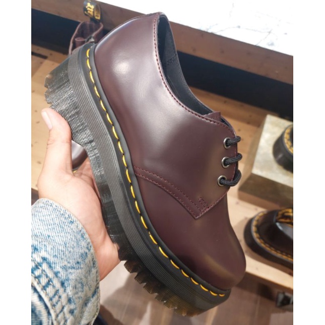 SALE DOCMART DR MARTENS 1461 BEX BURGUNDY SIZE 36 - 45 NEW ORIGINAL