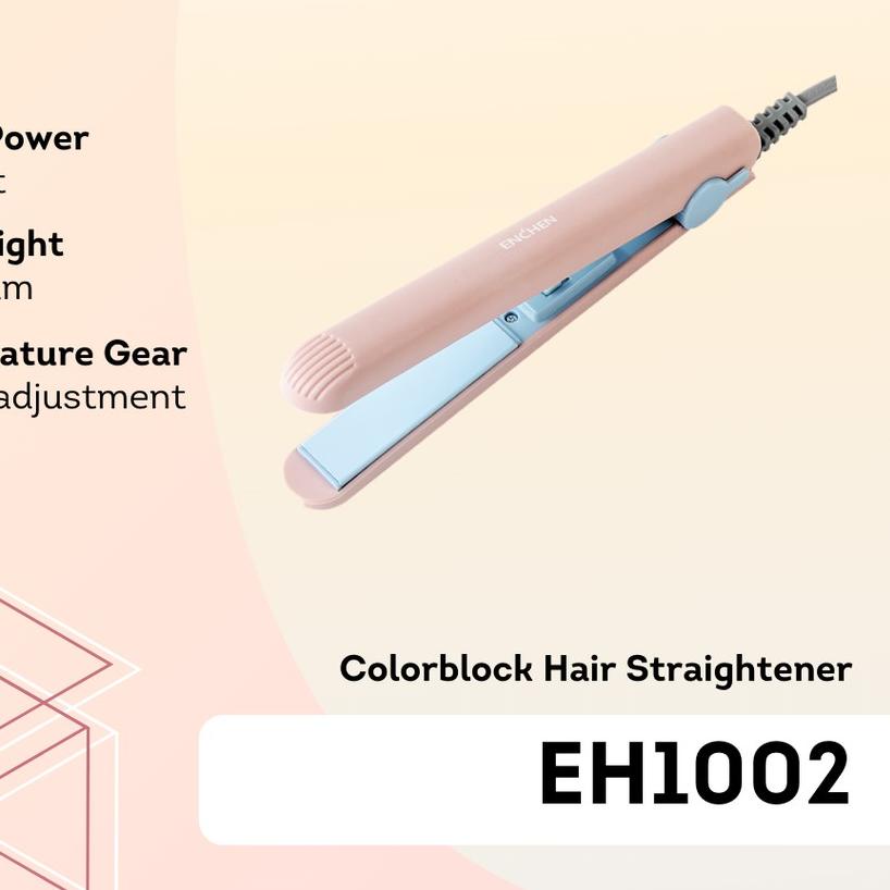 ● Enchen EH1002 Colorblock Hair Straightener/Catokan Rambut ☟