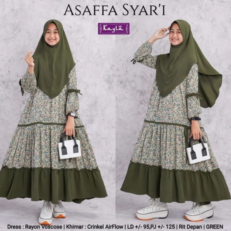 SL Asaffa Syari Kids LABEL JASMINE(TANYAKAN STOK)