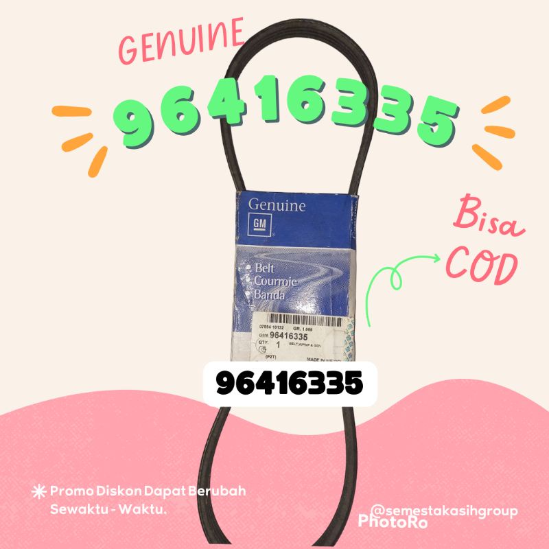 Fan Belt 4PK840 Hyundai Genuine 96416335