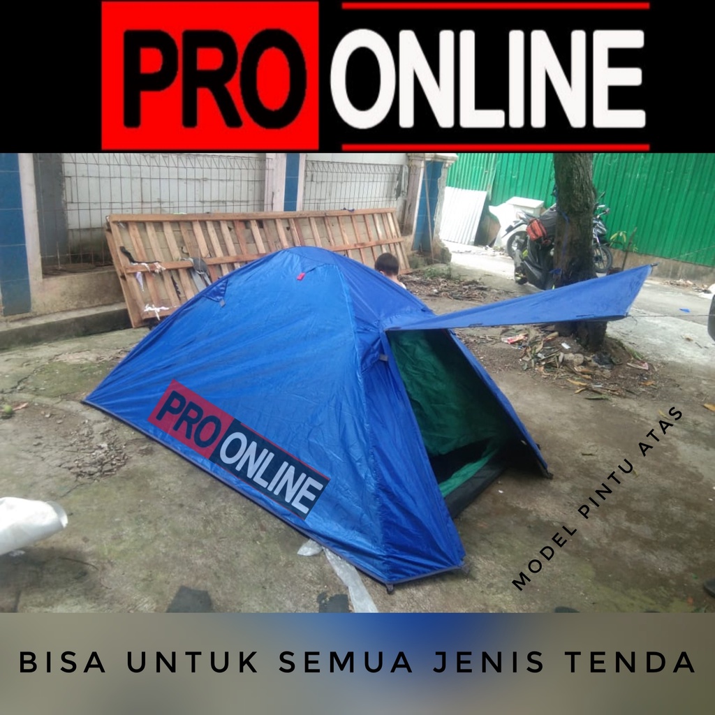 Cover Tenda Kapasitad 2-3 person - Double Layer Tenda - Pelindung Tenda Dome