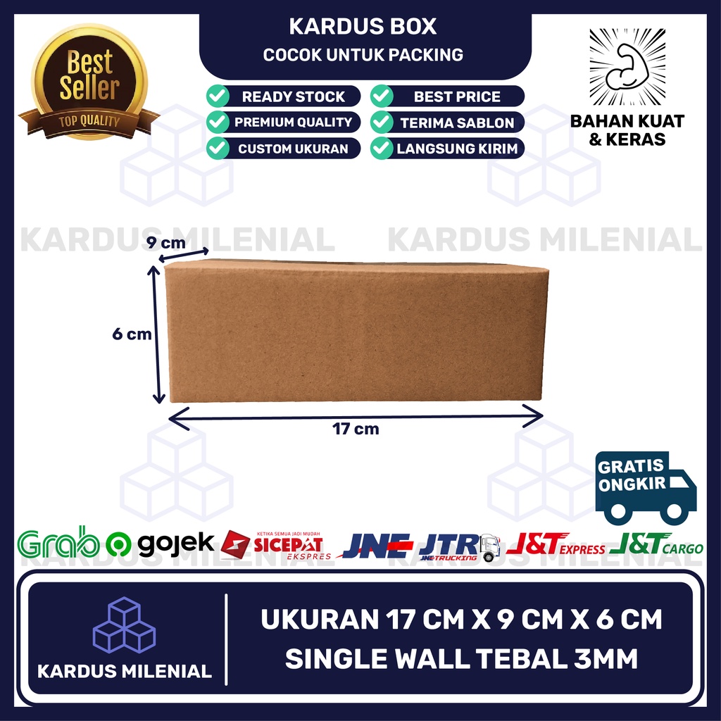 

Kardus box karton packing 17x9x6