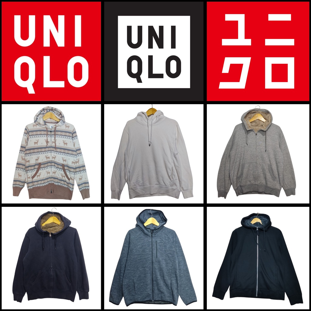 (COD) Hoodie / Zipper Crewneck uniqlo Branded Unisex  Hoodie crewneck Brand