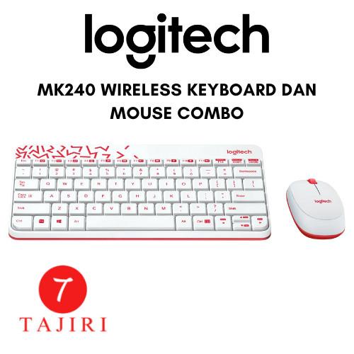 Logitech MK240 Wireless Keyboard dan Mouse Combo