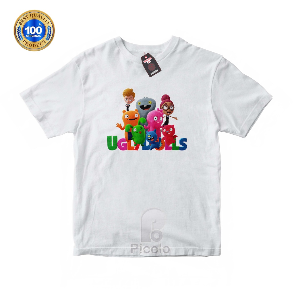 (FREE NAMA) BAJU KAOS ATASAN ANAK MOTIF UGLY DOLLS UNISEX Bahan COTTUN