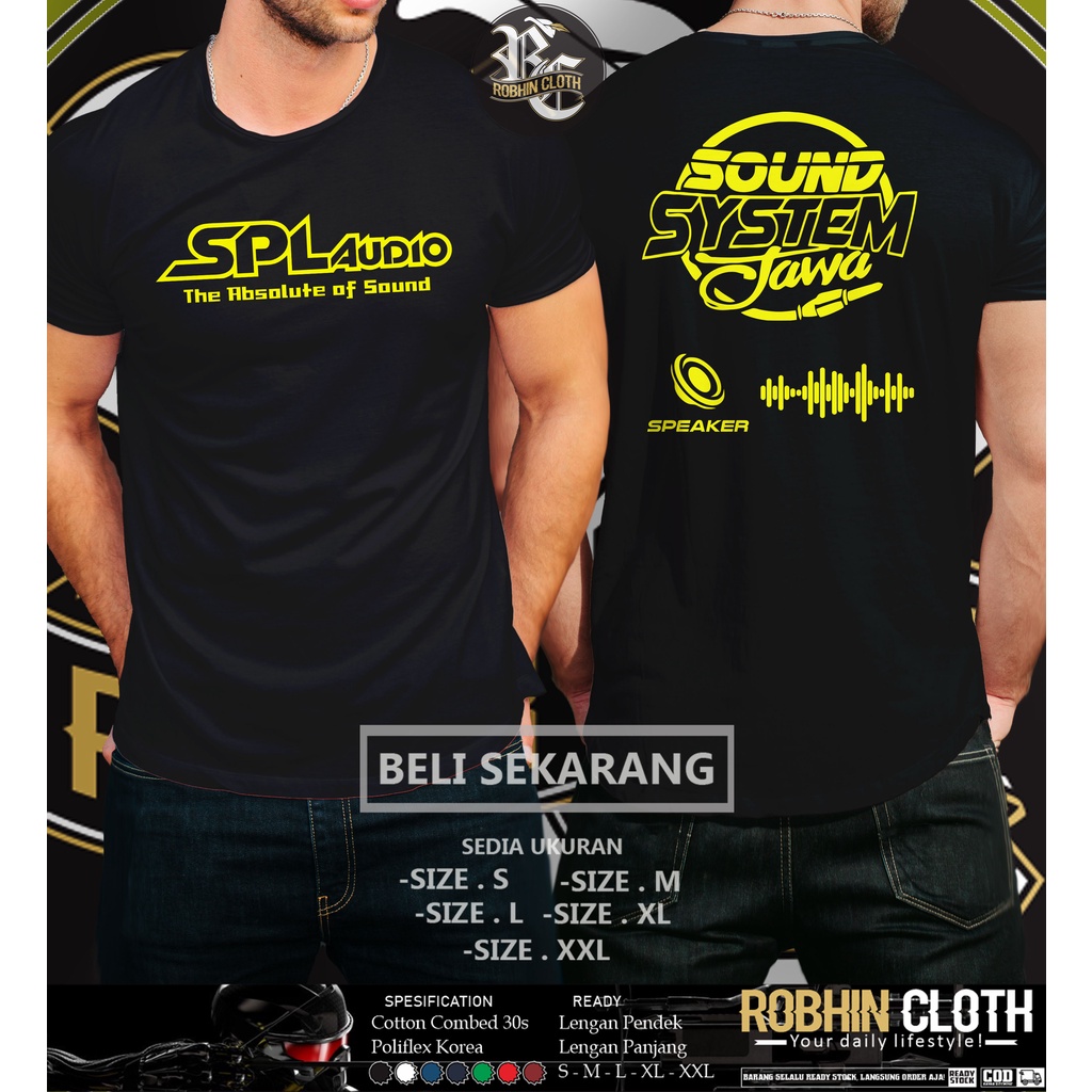 Kaos SPL Audio Logo Operator Sound System Jawa Baju Distro