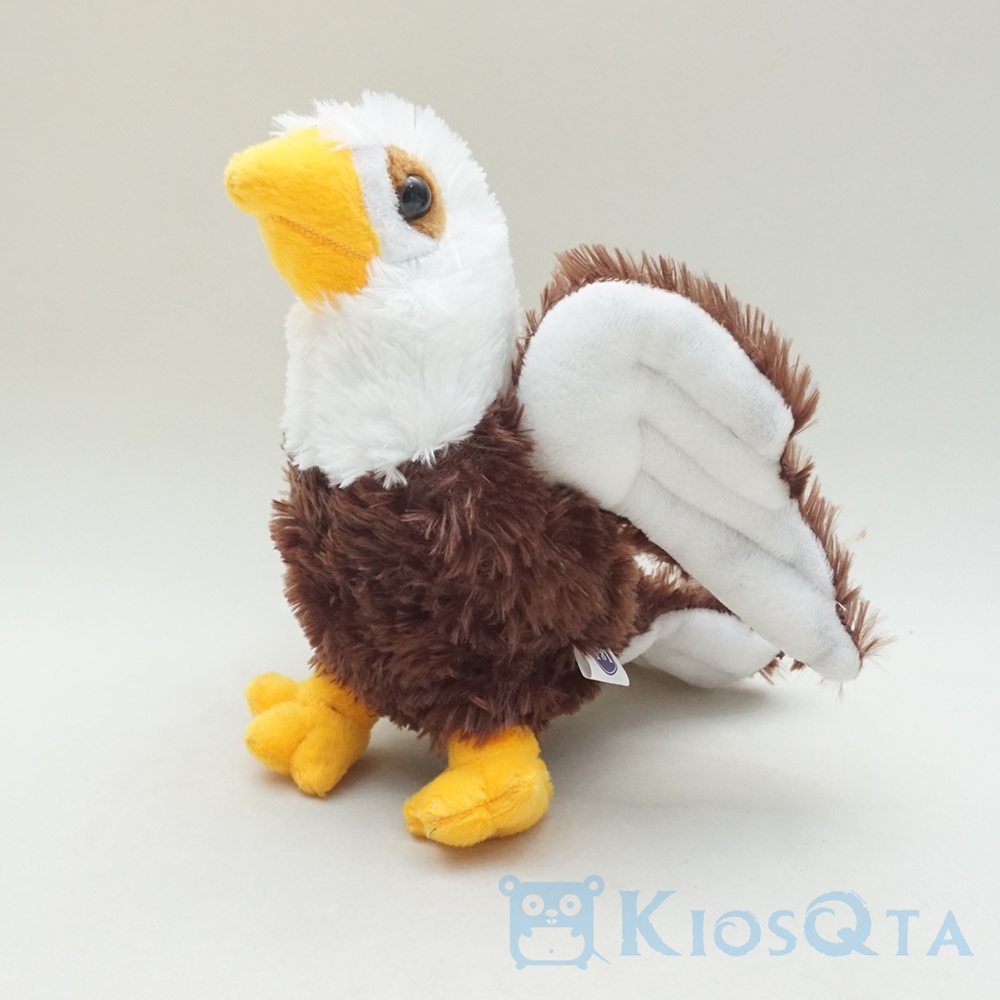Boneka burung elang kecil warna coklat