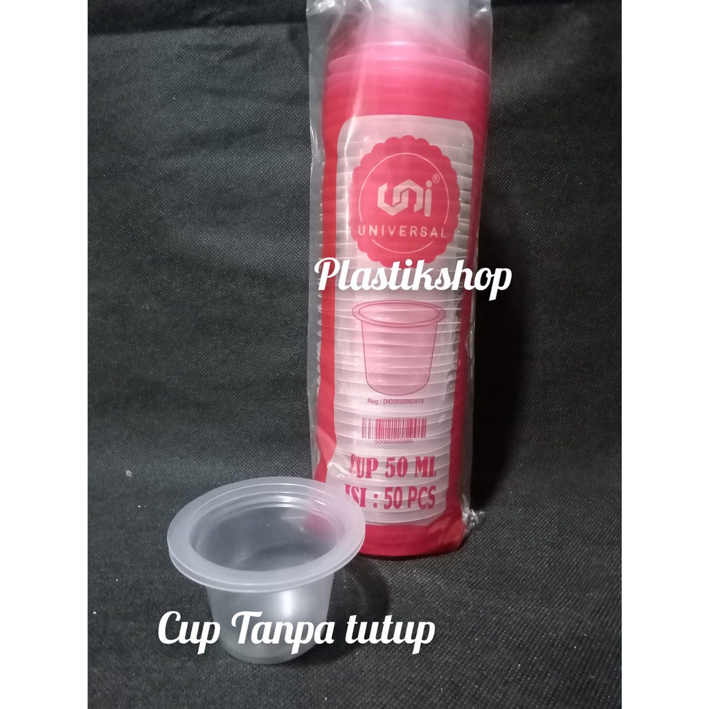 gelas cup jelly eskrim 50ML isi 50pcs