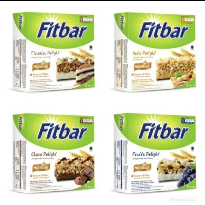 Fitbar Camilan Instan Untuk Diet Rasa Tiramisu/ Choco/ Fruits 22g