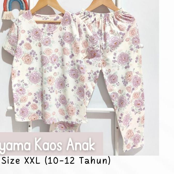➣ Piyama anak kaos size XXL / Baju tidur anak kaos/ Setelan anak bahan kaos /piyama anak Tanggung / 
