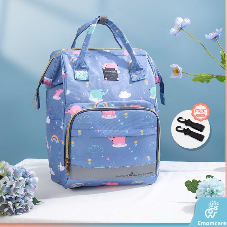 VIRAL Emomcare Tas Bayi Multifungsi Tas popok Baby diapers bag Perawatan tas Perlengkapan Travelling