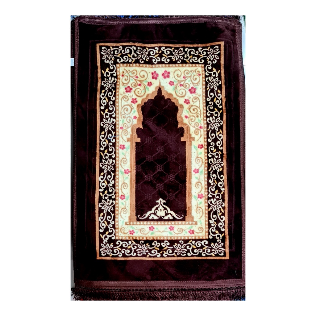 Sajadah Turki Tebal Premium Sejadah Import Anti Slip Busa Bludru Perlengkapan Sholat Prayer Mat