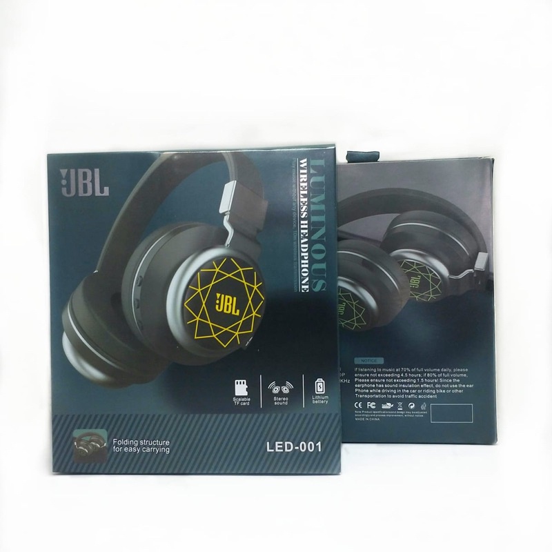 Headphone Bando Bluetooth JB Led001/ Handsfree Bluetooth Bando JB LED001 BY SMOLL