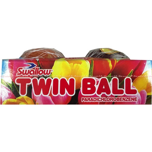 KAMPER KAPUR BARUS PENGHARUM RUANGAN SWALLOW TWIN BALLS 2'S X 150GR