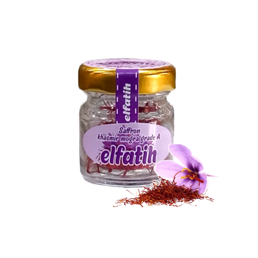 

Bunga Saffron Kashmir Premium Quality Grade A 1 Gram Original