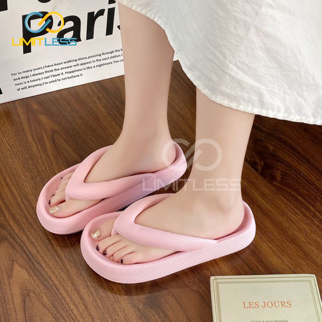 Sendal Japit Wanita Anti Slip Sandal Jepit Cewek Korean Style Empuk Sandal Wanita Terbaru Flip Flop Rumah