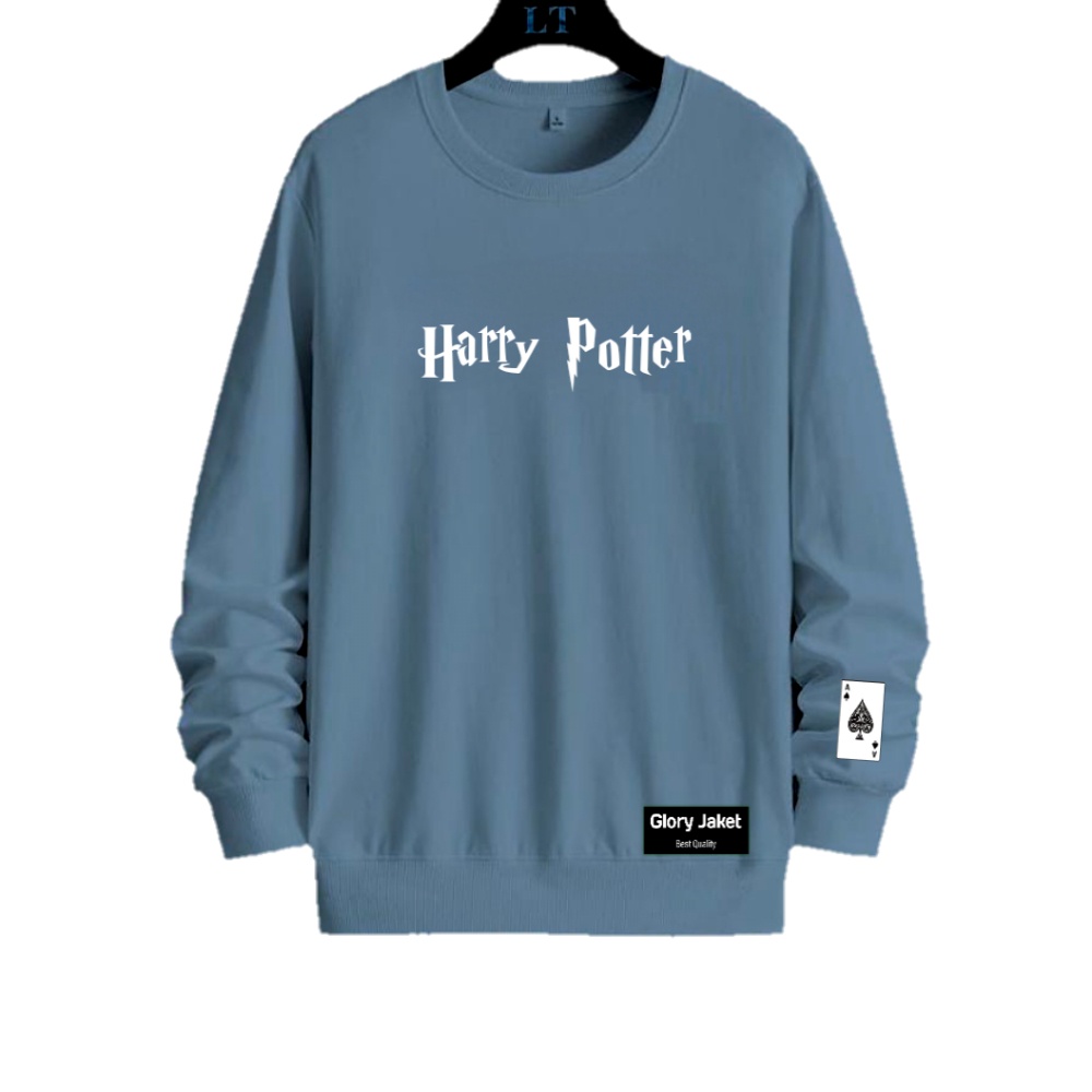 Sweater Wanita Sablon Dtf HARRYPOTTER Halus Lembut Bisa COD Bayar Di Tempat Bisa Juga Di Pakai Pria Switer Crewneck