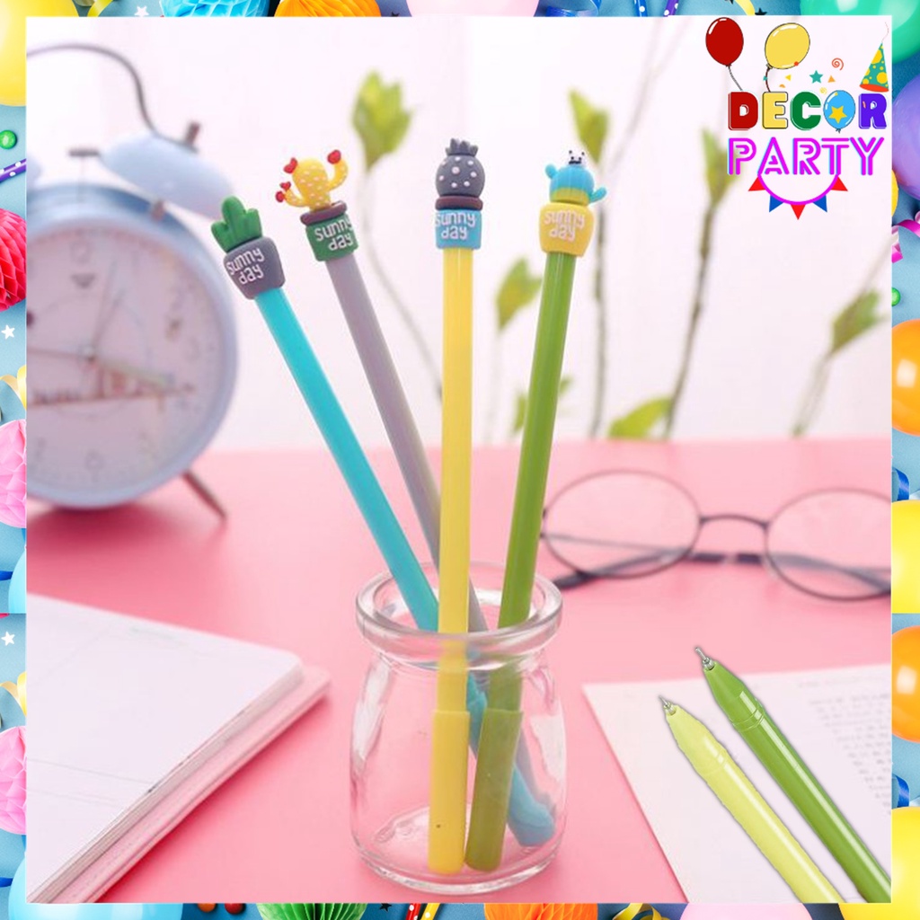 

DP Pena Lucu Karakter Kaktus Pulpen Cactus Karakter Cute Warna Warni Bolpen Cute Tinta Gel Alat Tulis Kantor Sekolah