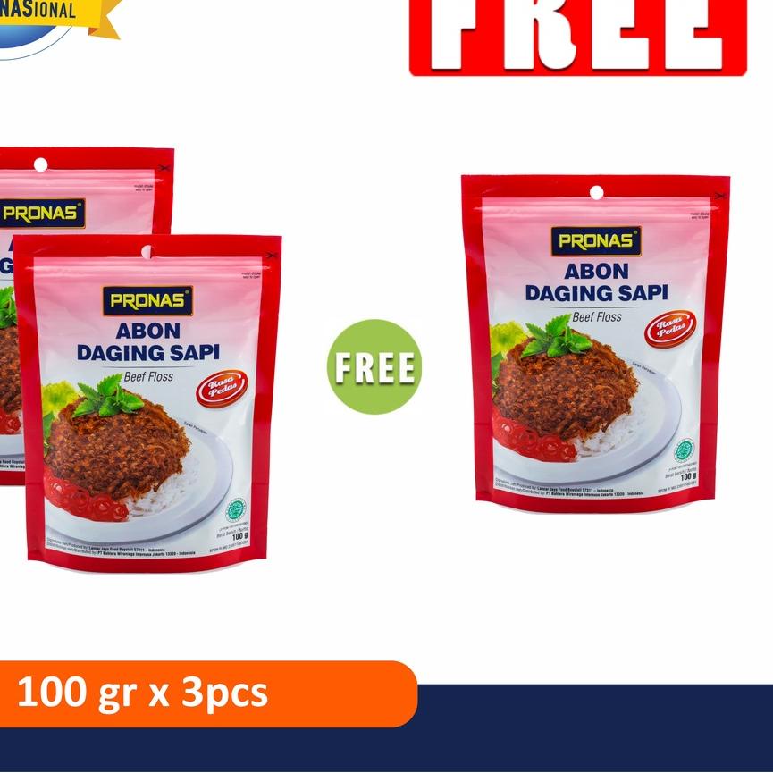 

➵ PRONAS Abon Chili 100 gr Buy 2 Get 1 ֍