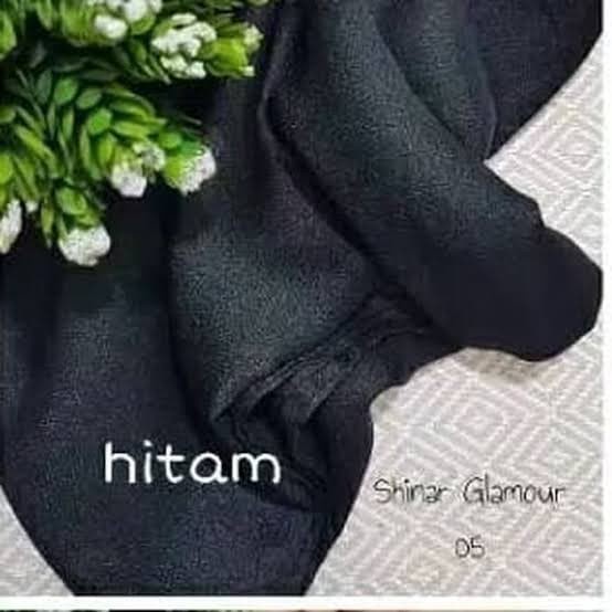 elzata hijab hijab segi empat Jilbab Segi Empat Shinar Glamour Hijab Square - Hitam O9P4