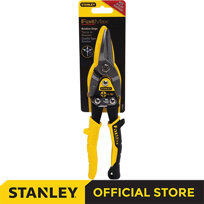 

Scissor Stanley Max Steel Aviation Snips Straight / Gunting Lurus 14-563-22