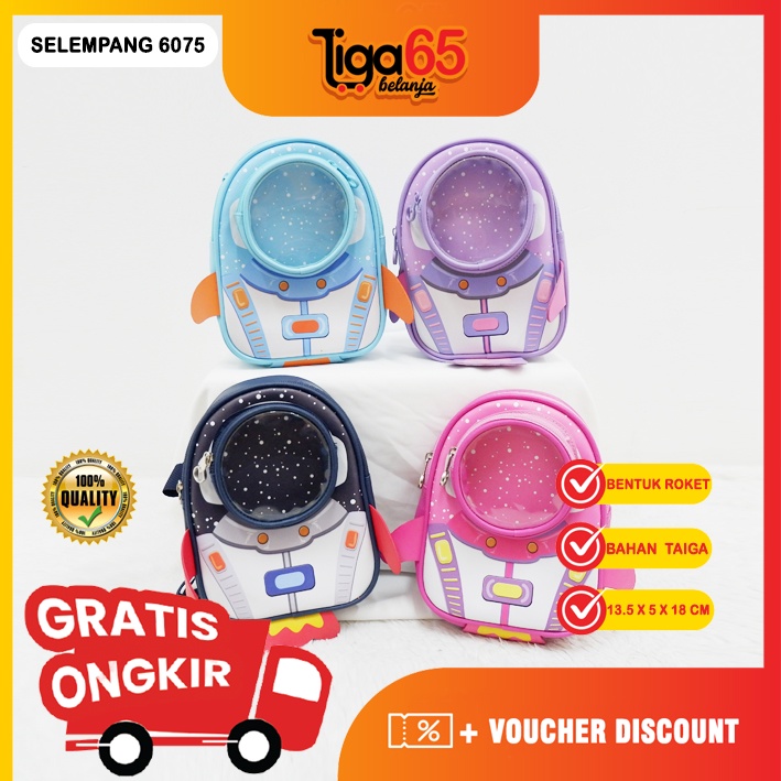 365 Bag Selempang 6075 Astronot / Tas selempang / Tas Anak / Sling Bag