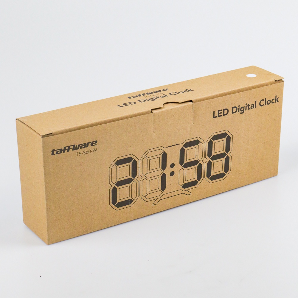 Taffware Jam Meja LED Digital Clock - TS-S60-W - White/Blue