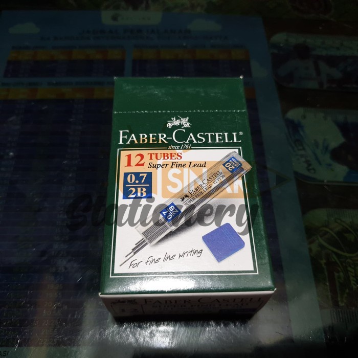 

Isi pensil super fine lead 0.7 faber castell 1pak isi 12pc